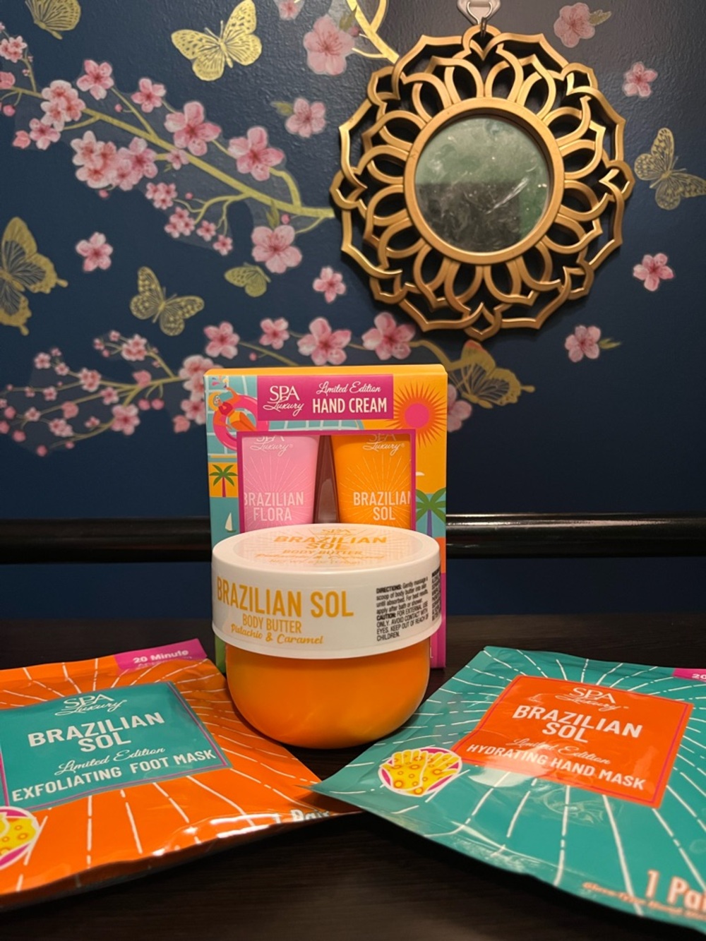 Brazilian Sol Body Butter & Spa Set - Bright Orange